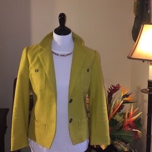 Banana Republic Lovely Linen Peplum Blazer