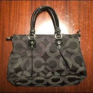 Small black coach purse