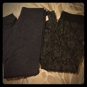 2 pair of fleece lined leggings.