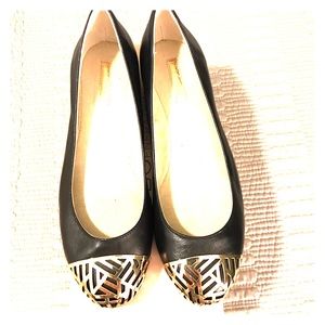 BCBGeneration Flats with Gold Embellishment