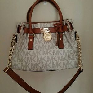 Hamilton Medium Monogram Logo Signature Satchel