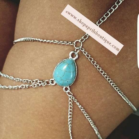 🌹Water Drop Leg Tassel Body Chain! - Picture 3 of 4