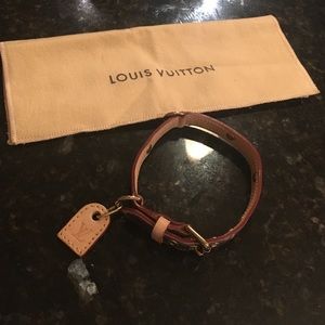 Authentic Louis Vuitton Baxter PM Dog Collar
