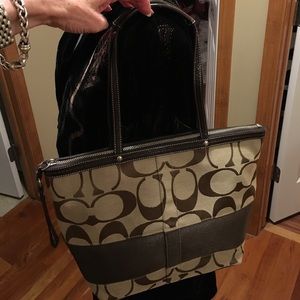 Coach Signature Tote canvas brown