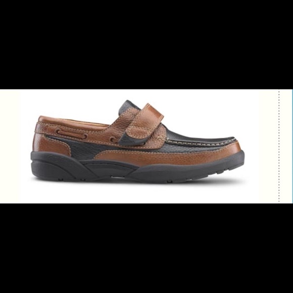 Dr. Comfort men's shoes two-tone Black & chestnut - Picture 5 of 7