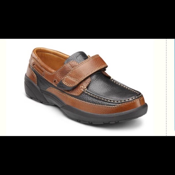 Dr. Comfort men's shoes two-tone Black & chestnut - Picture 6 of 7