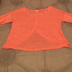 Cute light weight sweater tunic looks great under