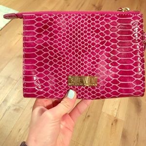 Steve Madden snakeskin clutch