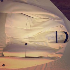 White banana republic suit jacket
