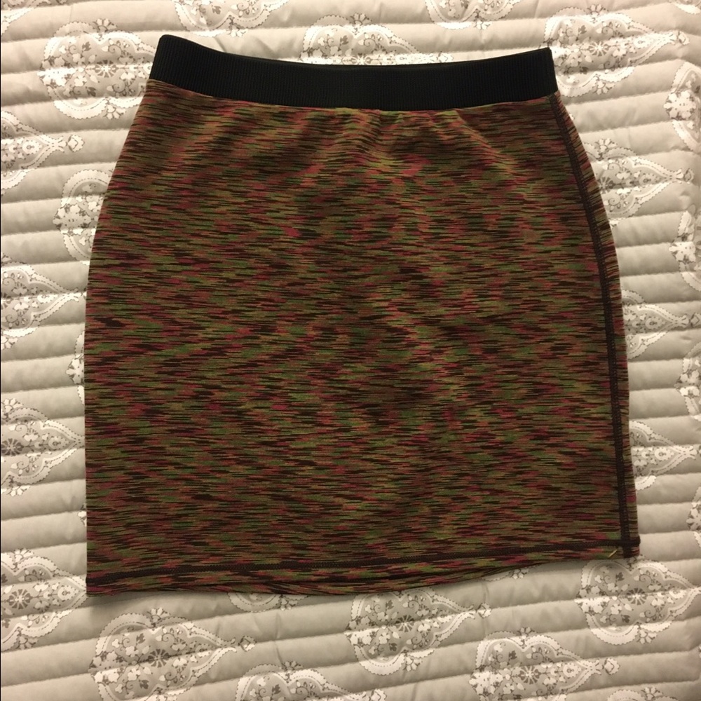 NWT Silence + Noise Vivid space-dye mini skirt