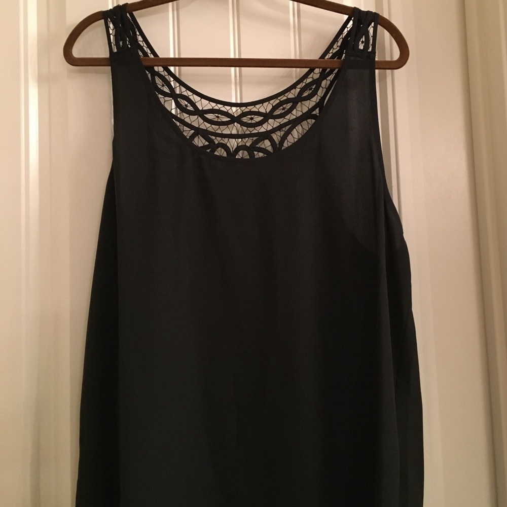 Black tank top
