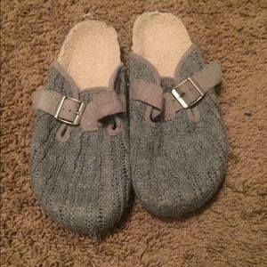 sweater knit clogs
