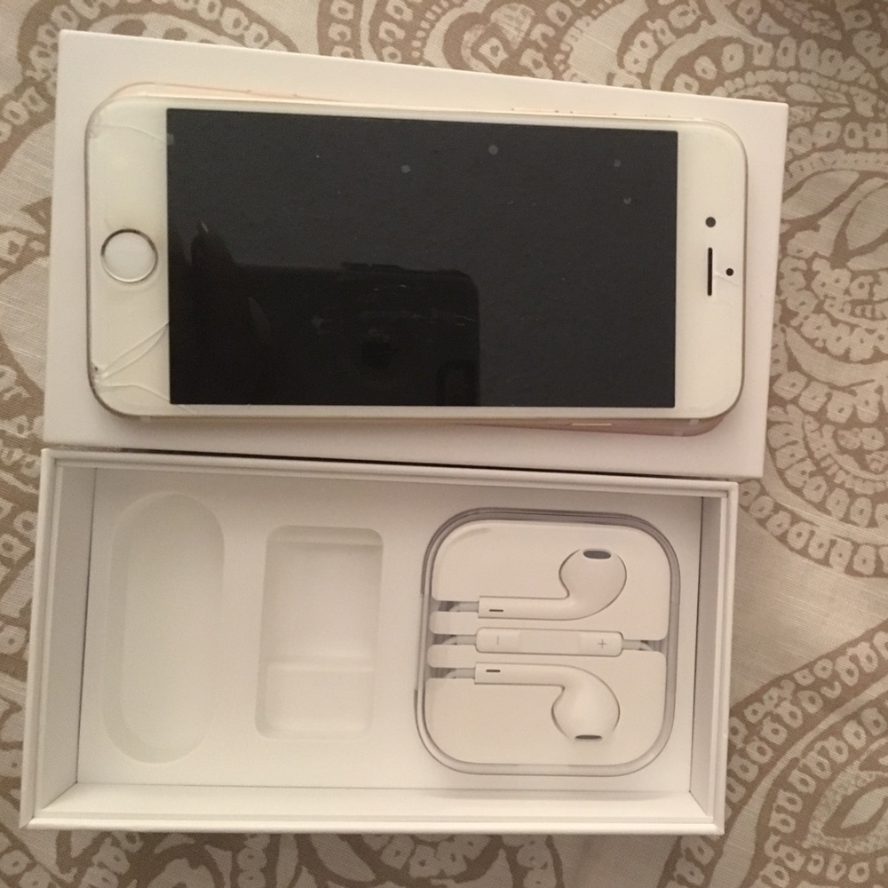 Apple iPhone! Rose gold & white , Used iPhone 6,