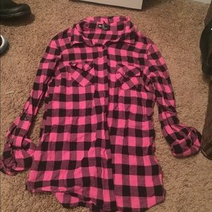 button down flannel shirt