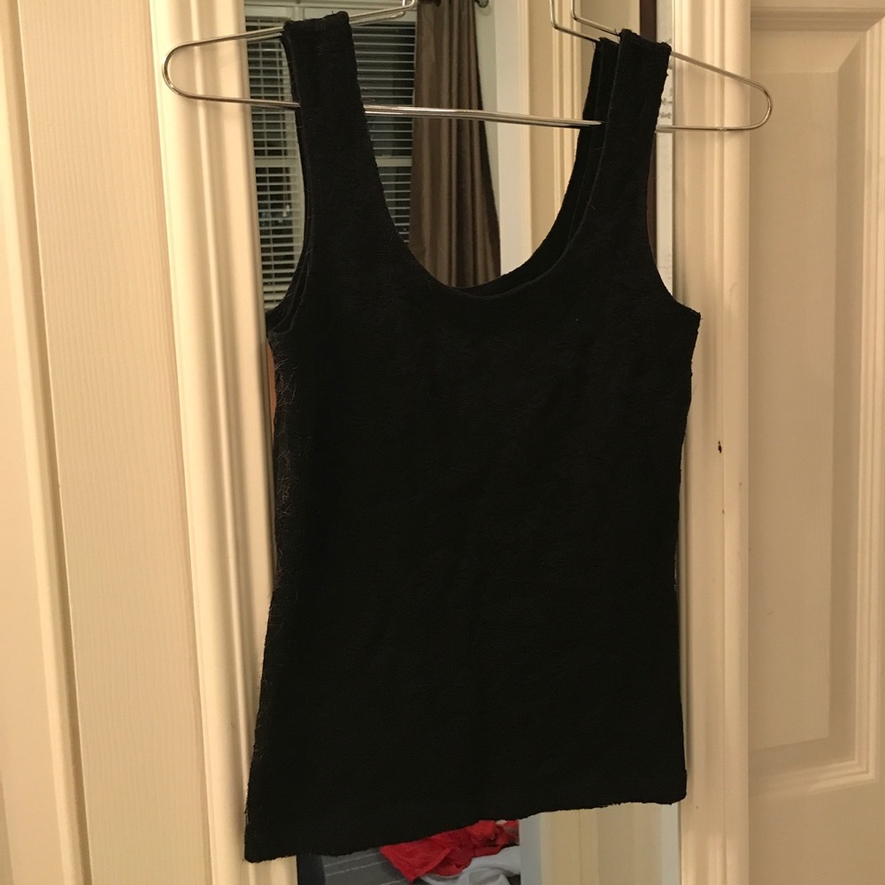 Black lace tank top