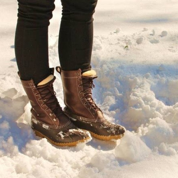 L.L. Bean Shoes - LL bean Shearling duck boots