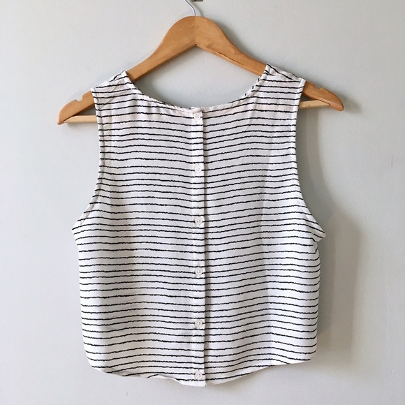 Romeo & Juliet Couture Tops - Button Crop Top
