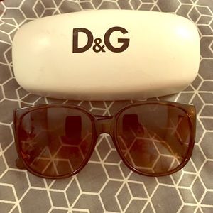 Dolce & Gabbana Tortoise Oversized Sunglasses