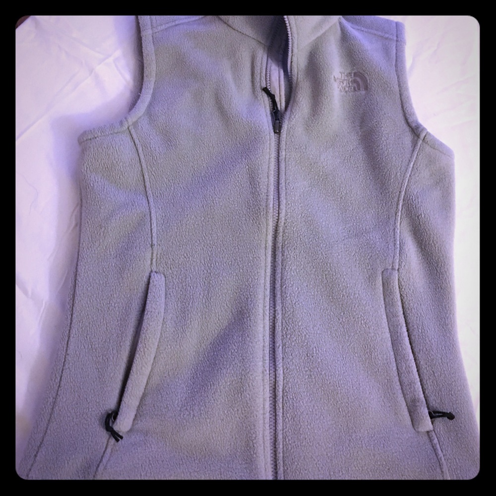 Gray vest. North face. Great condition