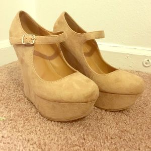 Suede 5-Inch Wedges
