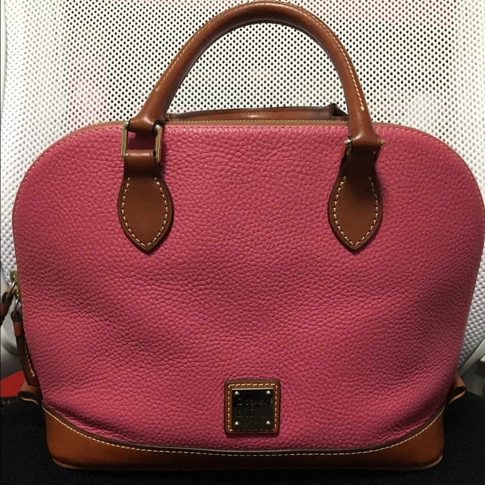 Dooney & Bourke pebble zip satchel