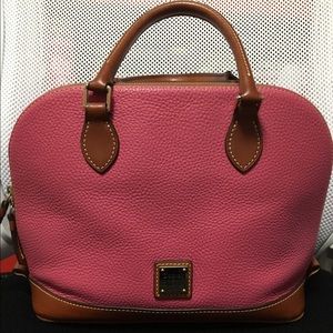 Dooney & Bourke pebble zip satchel