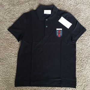 Gucci Polo Cotton polo with Web crest