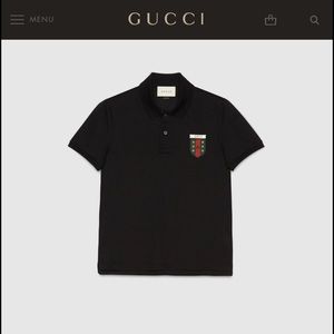 gucci crest polo