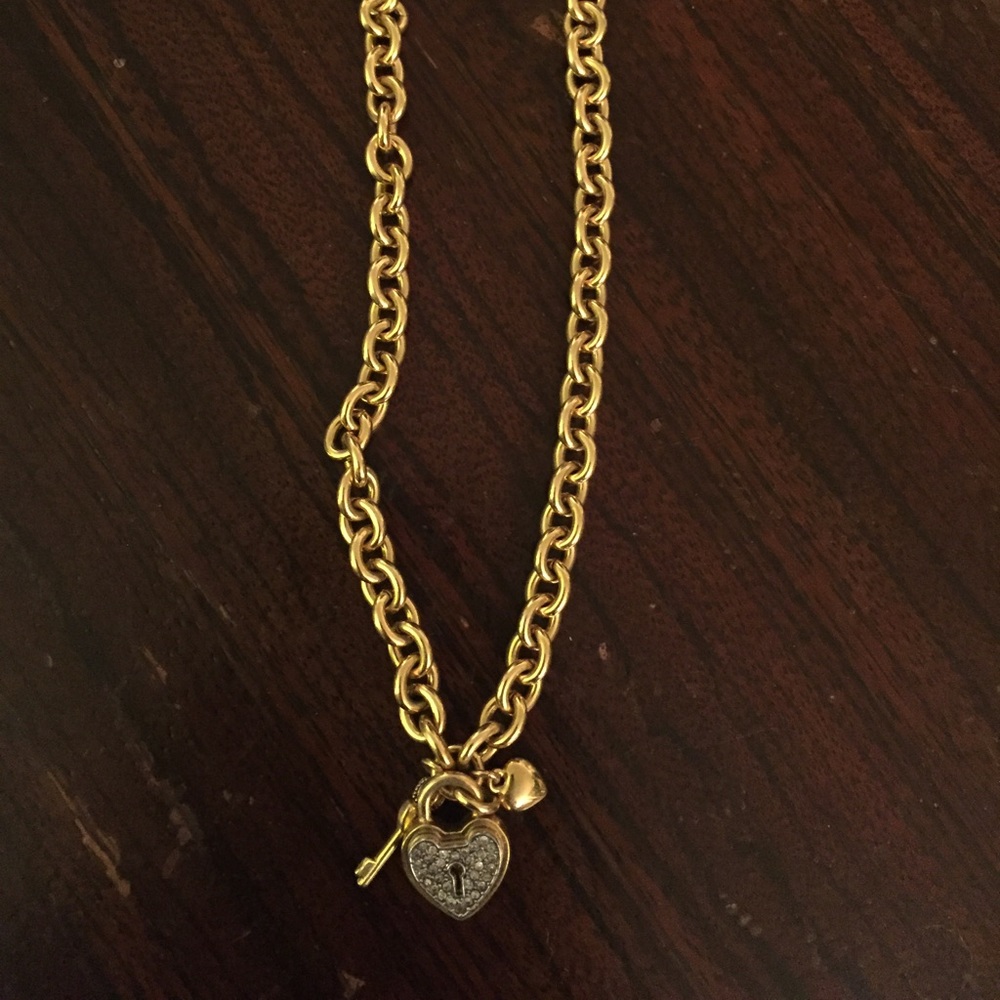 Juicy couture gold necklace
