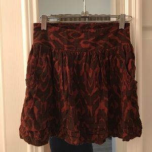 Patterned Mini skirt