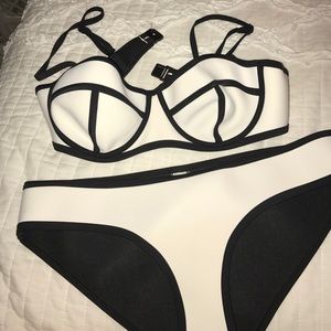 white triangl bathing suit!