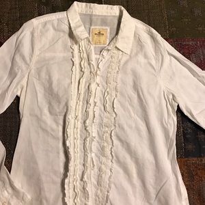 Hollister white button down!!!