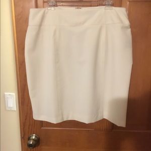 White Worthington Pencil Skirt