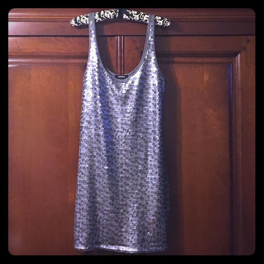🎉Express sequin mini dress for New Years Eve!!