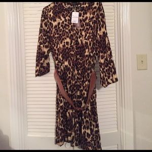 Belted button-up dress!