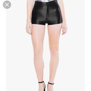 American Apparel Black Disco Shorts Size S