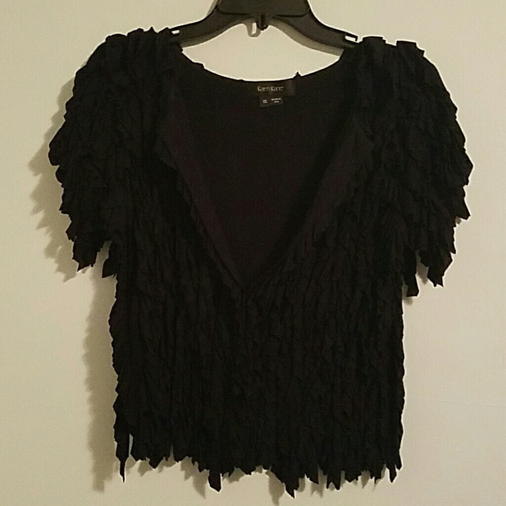 Unique Ruffled Cardigan