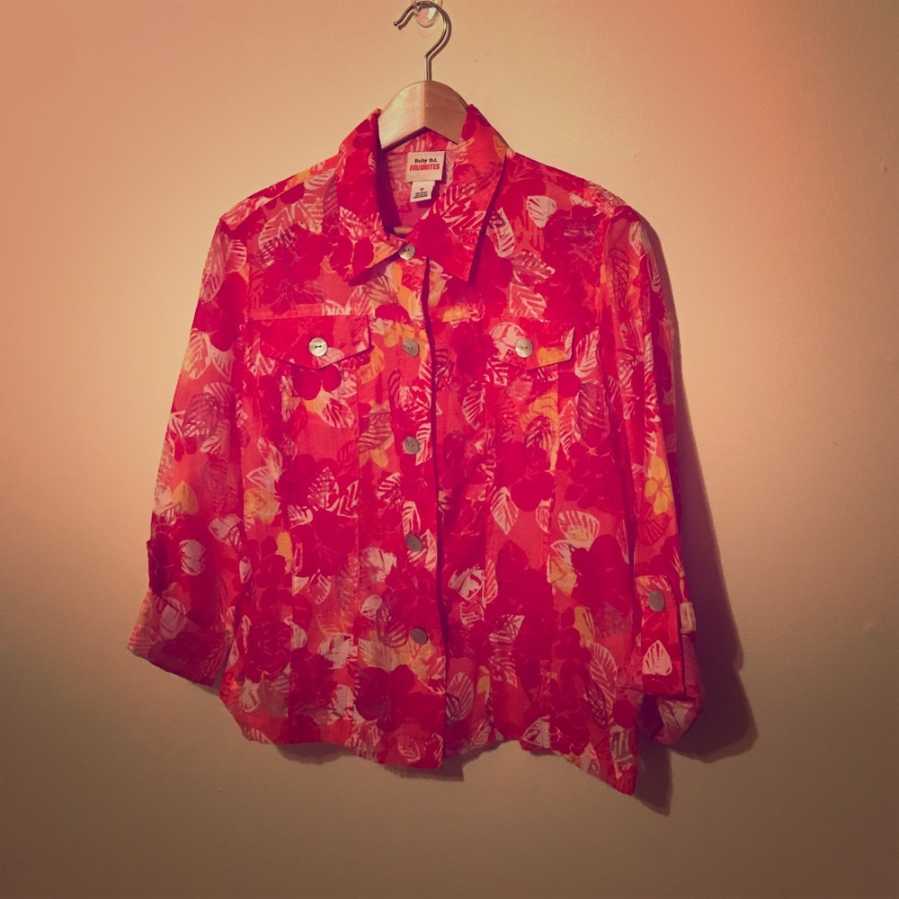 Spring and Summer ready Ruby Rd. over blouse 12