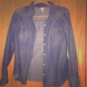 Denim Button Down Shirt