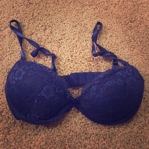 Blue Lace Bra