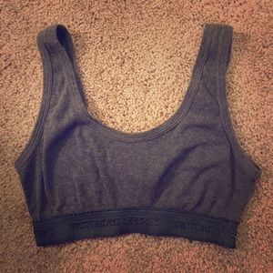 Gray Sports Bra