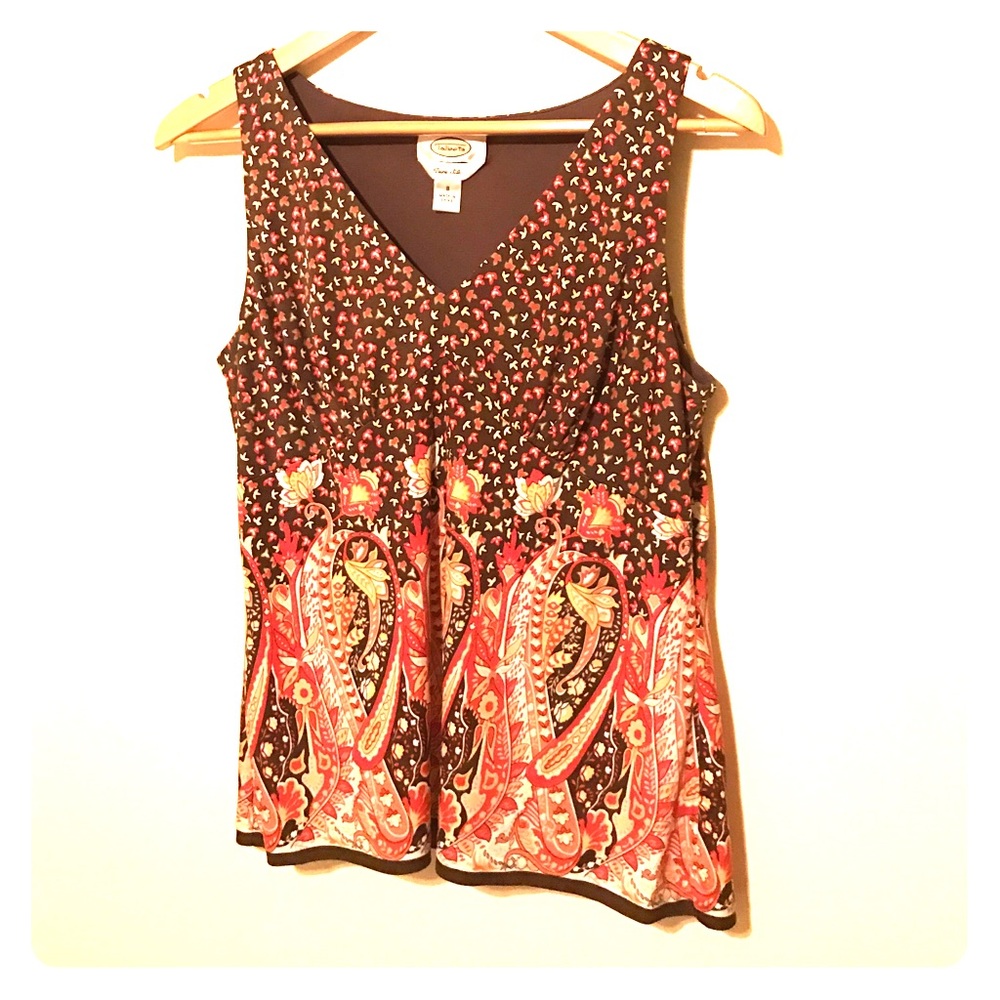 Silk beautifully patterned top ready for day/night