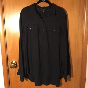 Aritzia Black Button Up