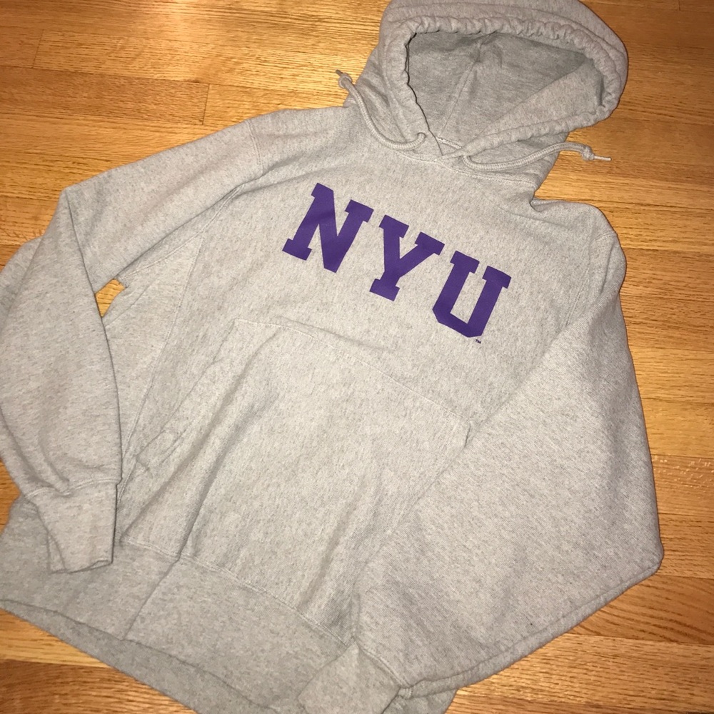 Grey NYU Hoodie