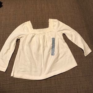 NWOT Gap toddler size 2 off white top
