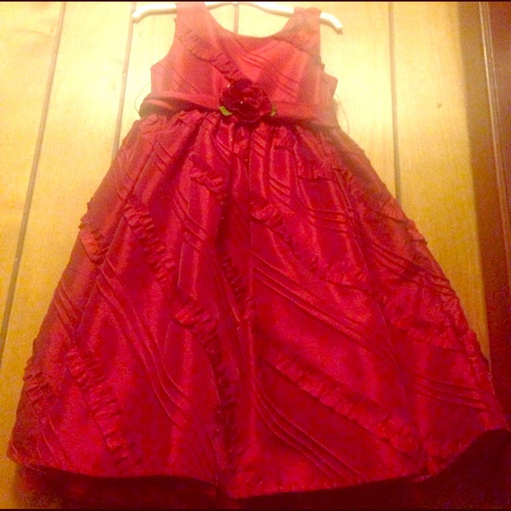 Girls red dress