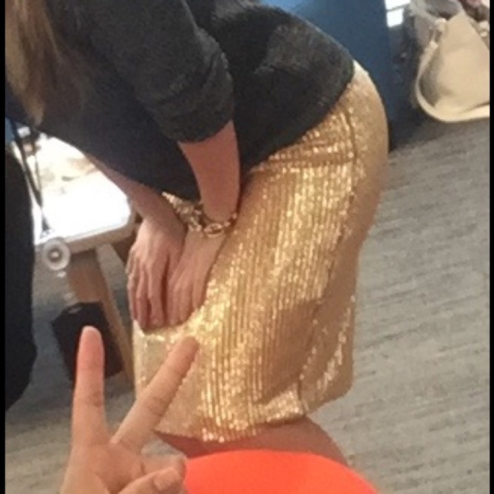 Sequin Pencil Skirt