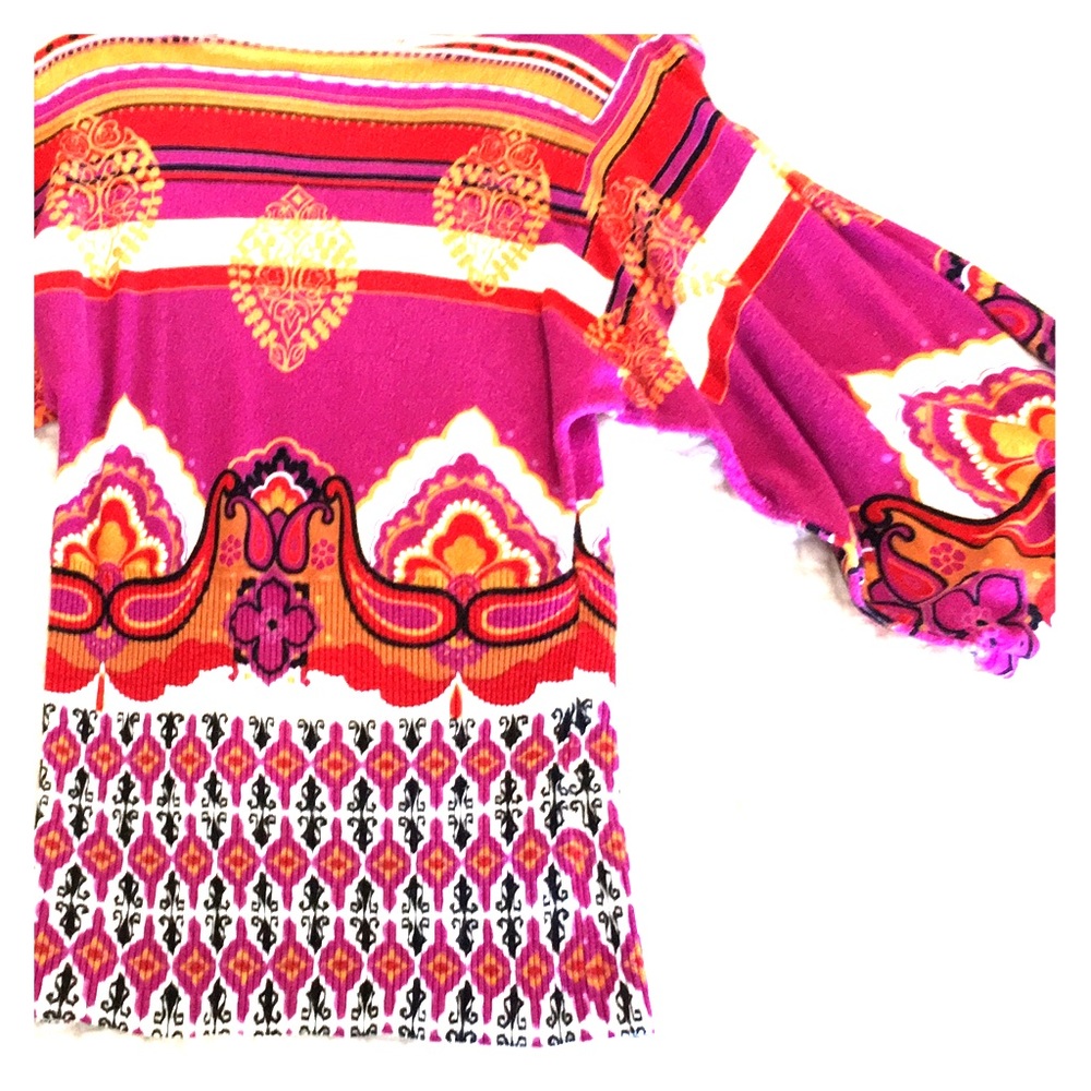 Bright Multicolored Blouse (Size S)