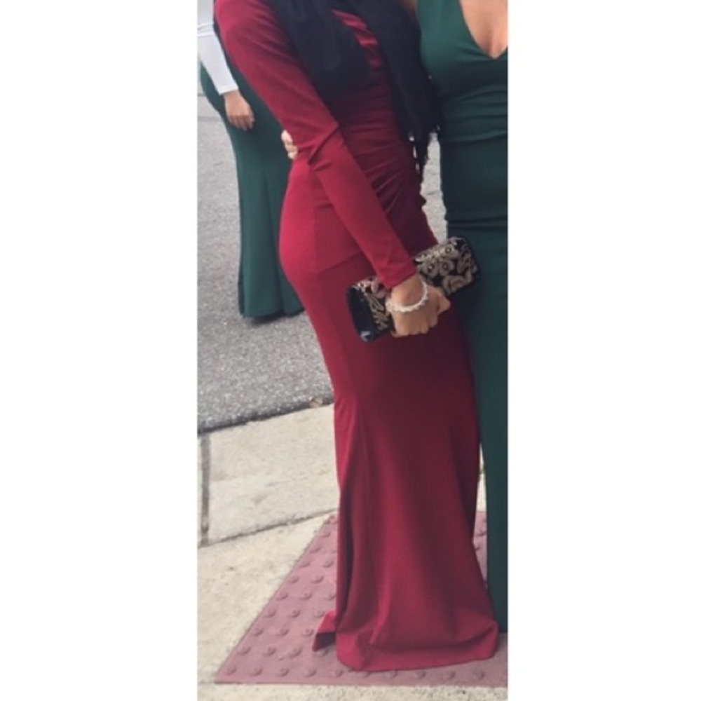 Burgundy Windsor Dress HOST PICK - Picture 2 of 3