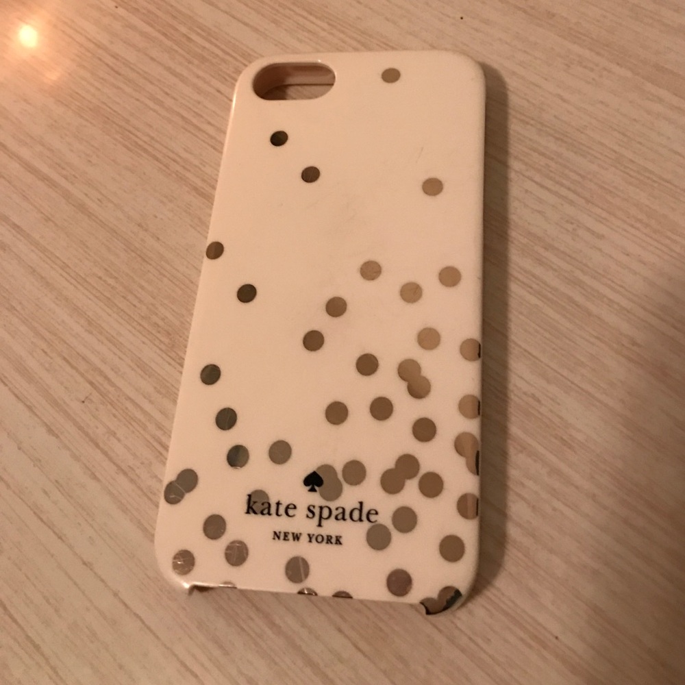 iPhone 5 Kate spade gold polka dot case